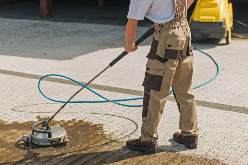 Power Washing Equipment in Use